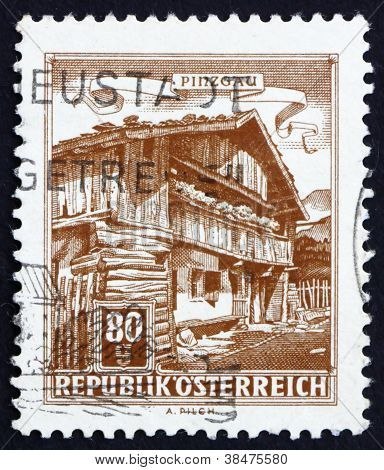 Postai bélyeg Ausztria 1962 régi parasztház, Pinzgau
