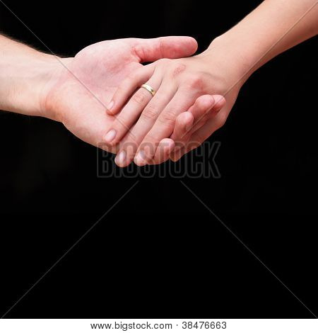 Mains de mariage
