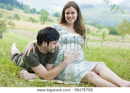Couple enceinte