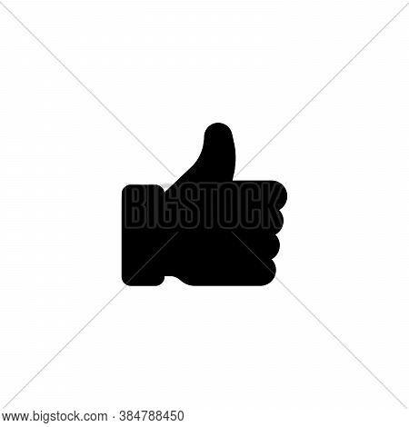 Like Thumb Up Icon. Stock Vector Illustration Isolated On White Background.