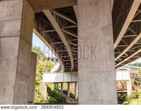 The Underside Of The Braddock Avenue Overpass Connecting North Braddock With East Pittsburgh Borough