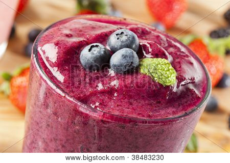 frische Bio Heidelbeer-smoothie