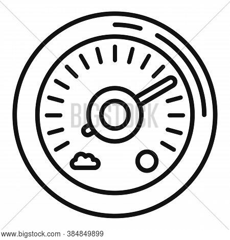 Air Barometer Icon. Outline Air Barometer Vector Icon For Web Design Isolated On White Background