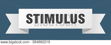 Stimulus Ribbon. Stimulus Isolated Band Sign. Banner