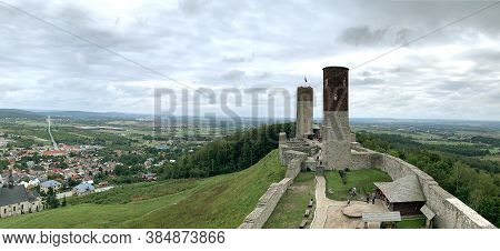 Checiny, Poland - September 06: View From The Tower Of The Castle In Checinach.