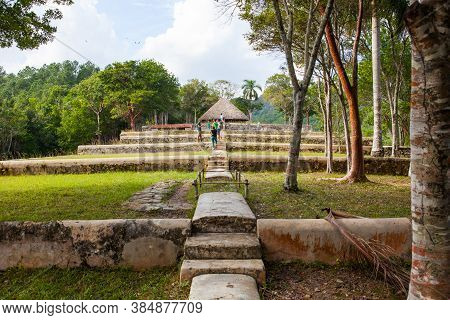 Las Terrazas, Cuba - December 13, 2016: 
Tourists At Former Coffee Farm, Buena Vista, Las Terrazas, 