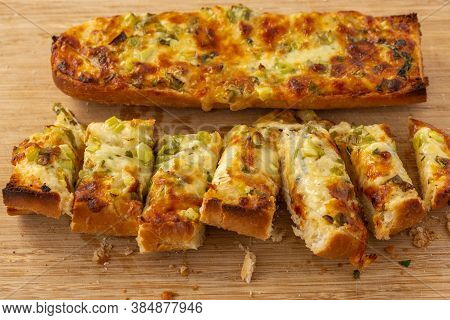 Garlic Bread Tasty Baked Snack Melted Cheese