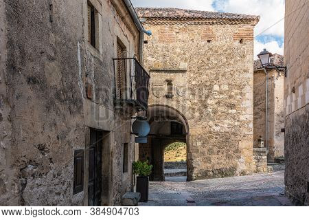 Streets Of The Medieval Town Of Pedraza In The Province Of Segovia (spain)