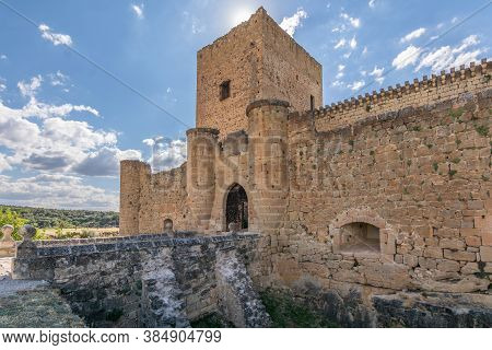 The Famous Medieval Castle Of Pedraza In The Province Of Segovia (spain)