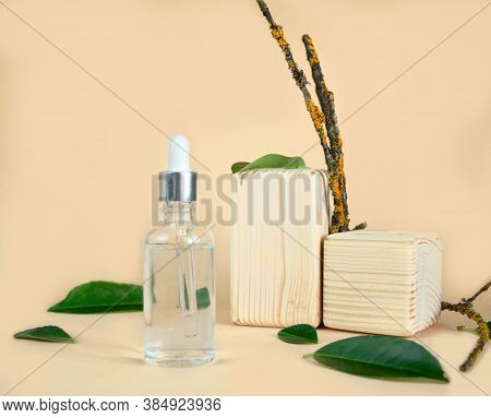 Natural Serums For Face, Hyaluronic Acid, Botulin, Serum. Concept Of Natural Cosmetics, Skin Care.co