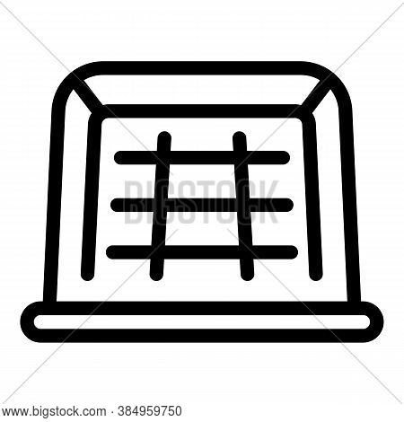Hurling Gate Icon. Outline Hurling Gate Vector Icon For Web Design Isolated On White Background