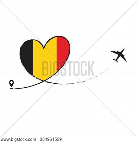 Flag Of Belgium Love Romantic Travel Plane Airplane Airplane Airplane Flight Fly Jet Airline Line Ve