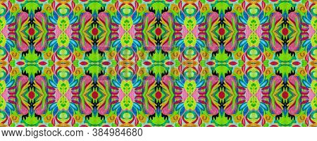 Modern Ethnic Pattern Seamless. Turkish Rug. Islam Decor. Modern Ethnic Texture. Ikat Trandy Illustr
