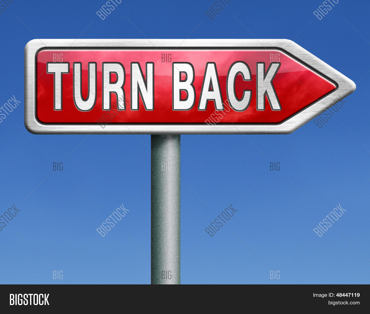 U Turn Back Detour Image & Photo (Free Trial) | Bigstock