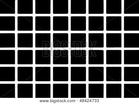 Sorte firkanter Illusion