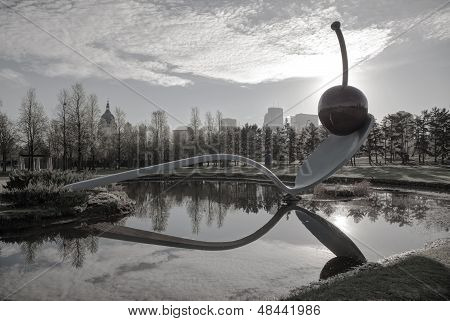 The Spoonbridge And Cherry At The Minneapolis Sculpture Garden