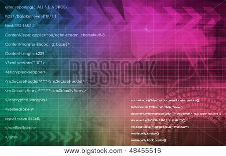 Tecnologia sicura rete sul trasferimento dei dati Web