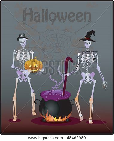 Halloween párty pozadí