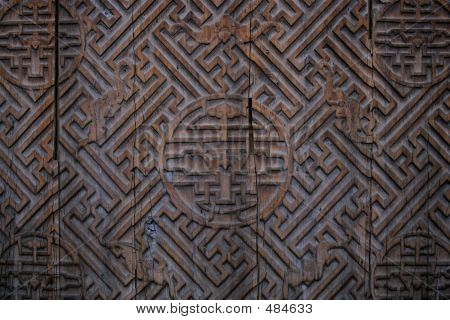 Čínská dřevěné dveře