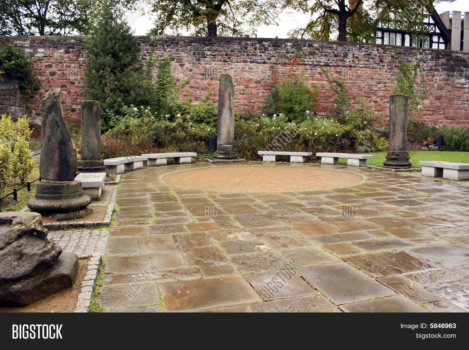 Roman Garden Columns Image & Photo (Free Trial) | Bigstock