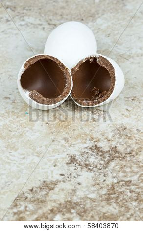 Sugar coated Easter eggs