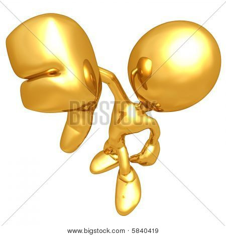 Mini gold-Kerl
