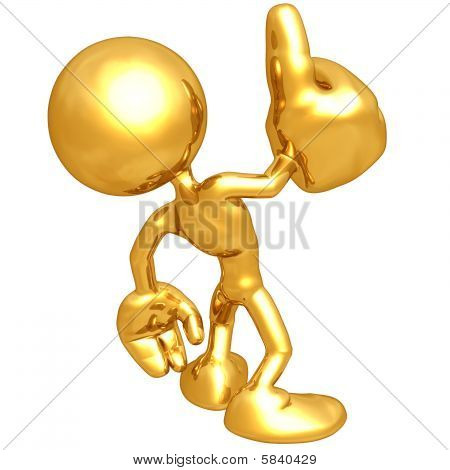 Mini gold-Kerl