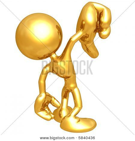 Mini gold-Kerl
