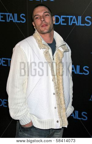 HOLLYWOOD - DECEMBER 07: Kevin Federline at Armani Exchange and Details Magazine's 