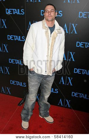 HOLLYWOOD - DECEMBER 07: Kevin Federline at Armani Exchange and Details Magazine's 