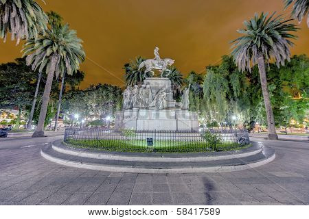 9 De Julio Square In Salta, Argentina