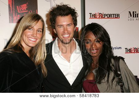 LOS ANGELES - DECEMBER 02: Crystal Fambrini with Blake Mycoskie and Nzinga Blake at the 