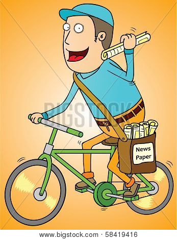 News Paper Deliverer