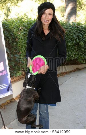HOLLYWOOD - DECEMBER 19: Famke Janssen at the press conference for PETA, Runyon Canyon Park December 19, 2006 in Hollywood, CA