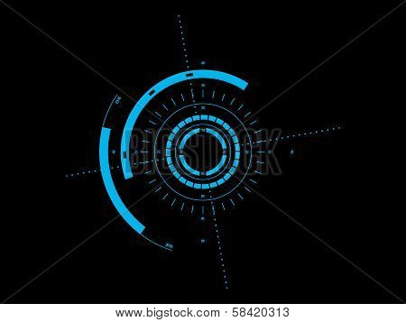 Futuristic user interface HUD