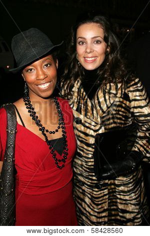 HOLLYWOOD - DECEMBER 07: Daheli Hall and Amelia Borella at Howard Fine's Ball of Fire December 07, 2006 in Boardners, Hollywood, CA.