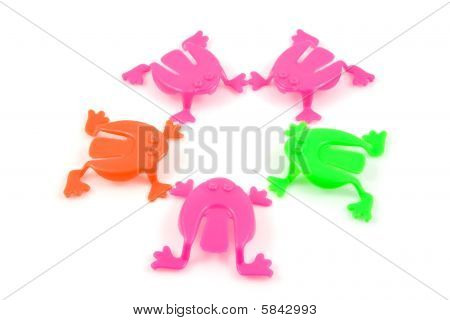 colorful Plastic Frosch Spielzeug