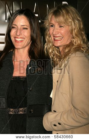 LOS ANGELES - DECEMBER 09: Cecilia Peck and Laura Dern at the Los Angeles Premiere of Inland Empire at LACMA December 09, 2006 in Los Angeles, CA.