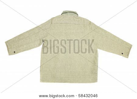 Gray working vest.