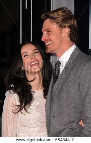 Abigail Spencer, Josh Pence at the 