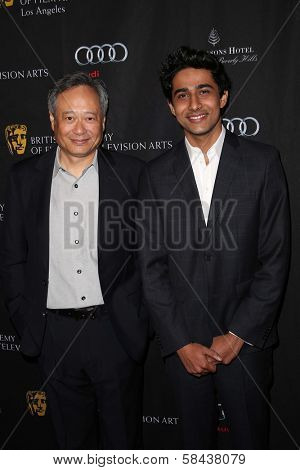 Ang Lee, Suraj Sharma at the BAFTA Los Angeles 2013 Awards Season Tea Party, Four Seasons Hotel, Los Angeles, CA 01-12-13