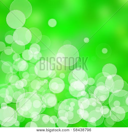 Green Bokeh Abstract Light Background