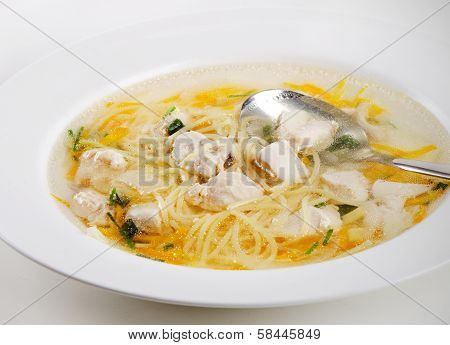 Bowl Of Chicken Vegetable Soup