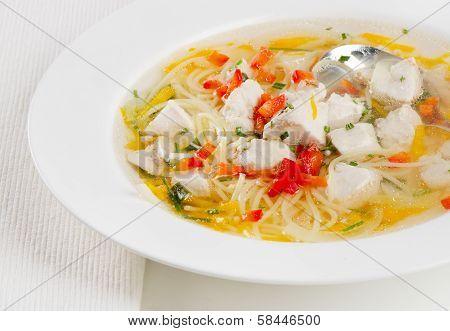 Bowl Of Chicken Vegetable Soup
