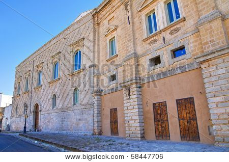 Sangiovanni palace. Alessano. Puglia. Italy.