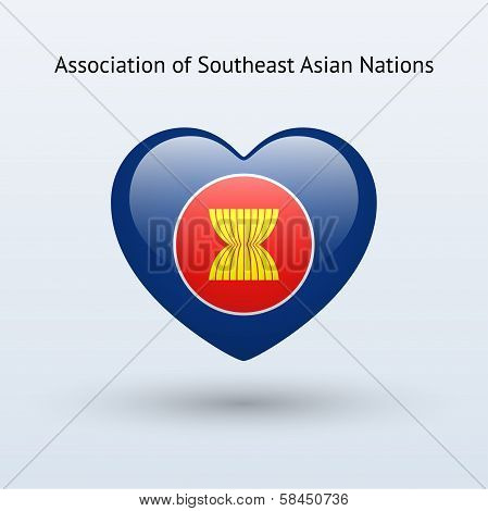 Love Association of Southeast Asian Nations symbol.