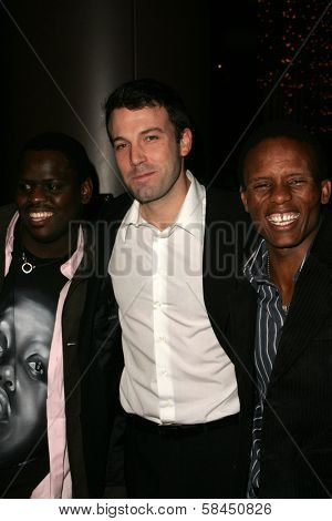 LOS ANGELES - NOVEMBER 15: Ben Affleck and Archie Khambula at the Los Angeles Premiere of 