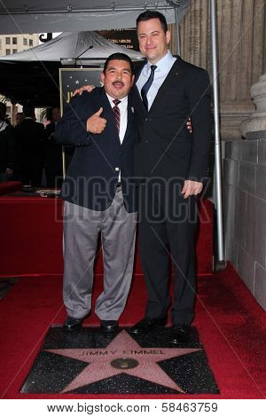 Guillermo Rodriguez, Jimmy Kimmel at Jimmy Kimmel's induction into the Hollywood Walk of Fame, Hollywood, CA 01-25-13