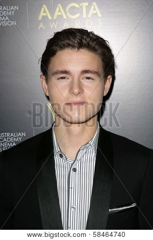 Callan McAuliffe at the 2nd AACTA International Awards, Soho House, West Hollywood, CA 01-26-13