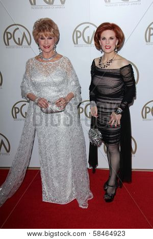 Karen Kramer, Kat Kramer at the 24th Annual Producers Guild Awards, Beverly Hilton, Beverly Hills, CA 01-26-13